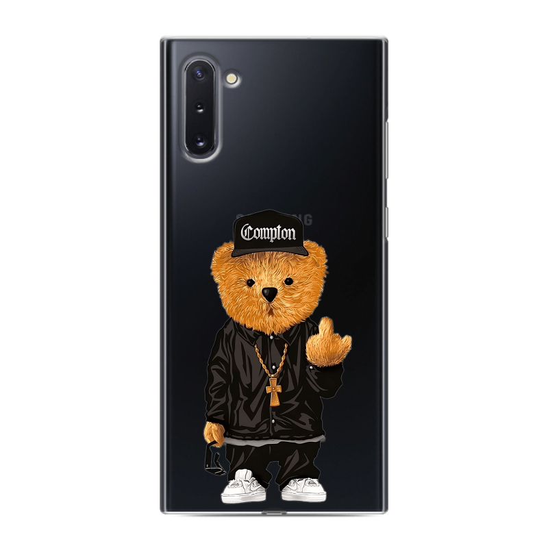 Силиконовый противоударный чехол на Samsung Galaxy Note 10 с принтом Плюшевый медведь Силиконовый противоударный чехол на Samsung Galaxy Note 10 с принтом Плюшевый медведь