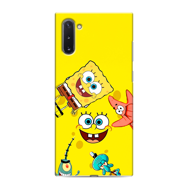Силиконовый чехол на Samsung Galaxy Note 10 с принтом Спанч боб Спанчбоб Силиконовый чехол на Samsung Galaxy Note 10 с принтом Спанч боб Спанчбоб