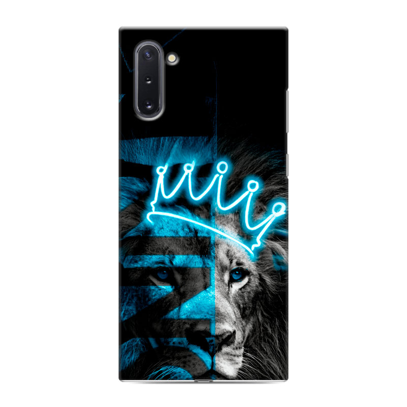 Силиконовый противоударный чехол на Samsung Galaxy Note 10 с принтом Король лев Силиконовый противоударный чехол на Samsung Galaxy Note 10 с принтом Король лев
