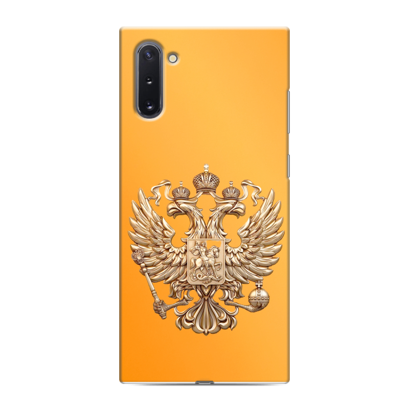 Силиконовый чехол на Samsung Galaxy Note 10 с принтом Герб Флаг России Силиконовый чехол на Samsung Galaxy Note 10 с принтом Герб Флаг России