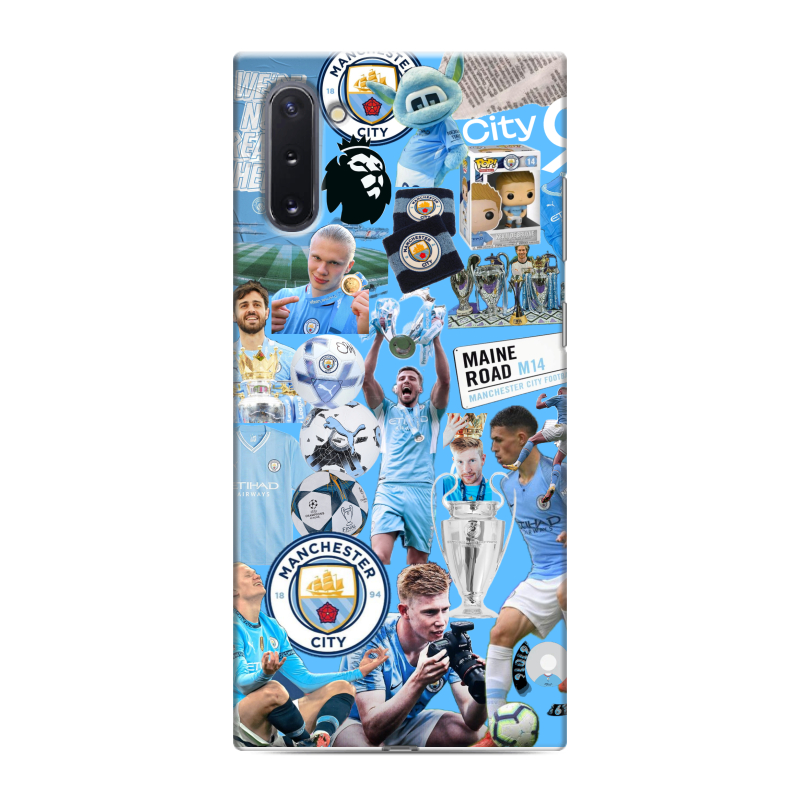 Силиконовый противоударный чехол на Samsung Galaxy Note 10 с принтом Man City Манчестер Сити Силиконовый противоударный чехол на Samsung Galaxy Note 10 с принтом Man City Манчестер Сити