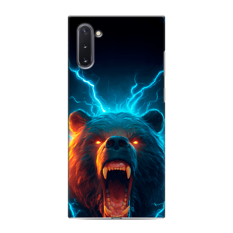 Силиконовый чехол на Samsung Galaxy Note 10 с принтом Медведь Силиконовый чехол на Samsung Galaxy Note 10 с принтом Медведь