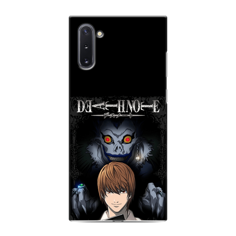 Силиконовый противоударный чехол на Samsung Galaxy Note 10 с принтом Death note Тетрадь смерти Силиконовый противоударный чехол на Samsung Galaxy Note 10 с принтом Death note Тетрадь смерти