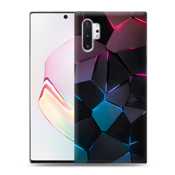 Силиконовый чехол на Samsung Galaxy Note 10 Plus с принтом Геометрия неона Силиконовый чехол на Samsung Galaxy Note 10 Plus с принтом Геометрия неона