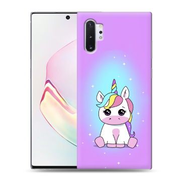 Силиконовый чехол на Samsung Galaxy Note 10 Plus с принтом Единорог Силиконовый чехол на Samsung Galaxy Note 10 Plus с принтом Единорог