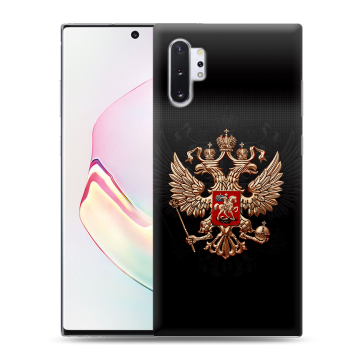 Силиконовый чехол на Samsung Galaxy Note 10 Plus с принтом Герб России Силиконовый чехол на Samsung Galaxy Note 10 Plus с принтом Герб России