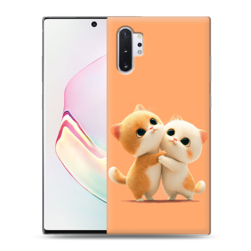 Силиконовый чехол на Samsung Galaxy Note 10 Plus с принтом Милые котики Силиконовый чехол на Samsung Galaxy Note 10 Plus с принтом Милые котики