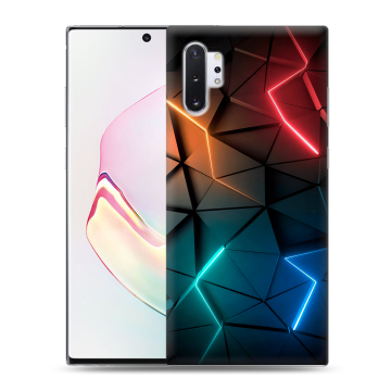 Силиконовый чехол на Samsung Galaxy Note 10 Plus с принтом Абстракция неон Силиконовый чехол на Samsung Galaxy Note 10 Plus с принтом Абстракция неон