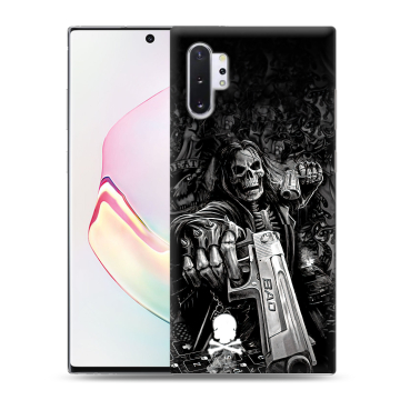 Силиконовый чехол на Samsung Galaxy Note 10 Plus с принтом Скелет Силиконовый чехол на Samsung Galaxy Note 10 Plus с принтом Скелет