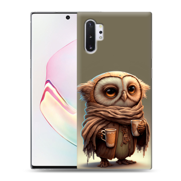 Силиконовый чехол на Samsung Galaxy Note 10 Plus с принтом Сова Силиконовый чехол на Samsung Galaxy Note 10 Plus с принтом Сова
