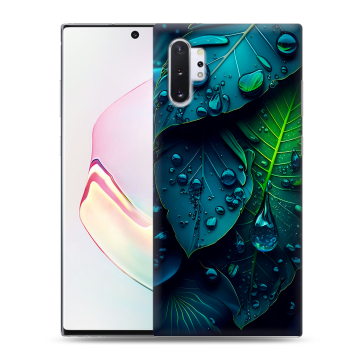 Силиконовый чехол на Samsung Galaxy Note 10 Plus с принтом Листья Силиконовый чехол на Samsung Galaxy Note 10 Plus с принтом Листья