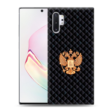 Силиконовый чехол на Samsung Galaxy Note 10 Plus с принтом Герб России принт Силиконовый чехол на Samsung Galaxy Note 10 Plus с принтом Герб России принт