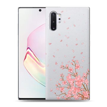 Силиконовый чехол на Samsung Galaxy Note 10 Plus с принтом Ветка сакуры Силиконовый чехол на Samsung Galaxy Note 10 Plus с принтом Ветка сакуры
