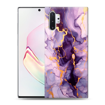 Силиконовый чехол на Samsung Galaxy Note 10 Plus с принтом Мрамор Силиконовый чехол на Samsung Galaxy Note 10 Plus с принтом Мрамор