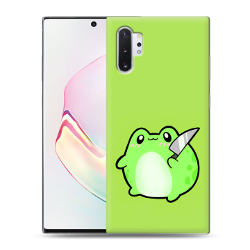 Силиконовый чехол на Samsung Galaxy Note 10 Plus с принтом Лягушенок Силиконовый чехол на Samsung Galaxy Note 10 Plus с принтом Лягушенок