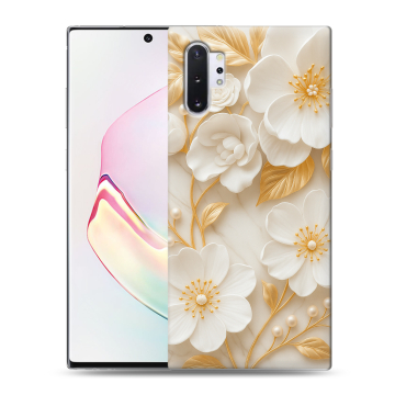 Силиконовый чехол на Samsung Galaxy Note 10 Plus с принтом Цветы Силиконовый чехол на Samsung Galaxy Note 10 Plus с принтом Цветы