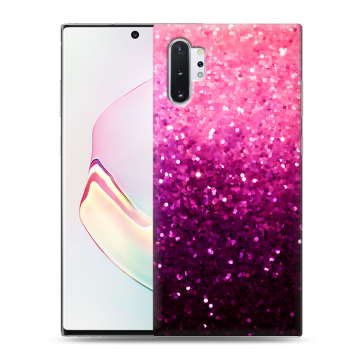 Силиконовый чехол на Samsung Galaxy Note 10 Plus с принтом Блестки