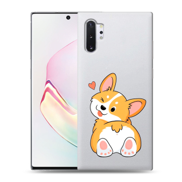 Силиконовый чехол на Samsung Galaxy Note 10 Plus с принтом Корги Силиконовый чехол на Samsung Galaxy Note 10 Plus с принтом Корги