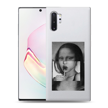 Силиконовый чехол на Samsung Galaxy Note 10 Plus с принтом Мона Лиза Силиконовый чехол на Samsung Galaxy Note 10 Plus с принтом Мона Лиза