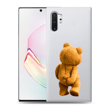 Силиконовый чехол на Samsung Galaxy Note 10 Plus с принтом Медведь Силиконовый чехол на Samsung Galaxy Note 10 Plus с принтом Медведь