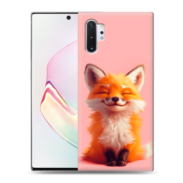 Силиконовый чехол на Samsung Galaxy Note 10 Plus с принтом милая лиса Силиконовый чехол на Samsung Galaxy Note 10 Plus с принтом милая лиса
