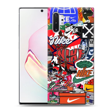 Силиконовый чехол на Samsung Galaxy Note 10 Plus с принтом Найк Nike яркий Силиконовый чехол на Samsung Galaxy Note 10 Plus с принтом Найк Nike яркий