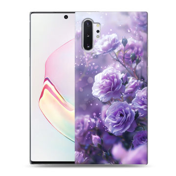 Силиконовый чехол на Samsung Galaxy Note 10 Plus с принтом Розы цветы