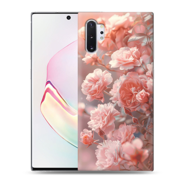 Силиконовый чехол на Samsung Galaxy Note 10 Plus с принтом Розовые розы Силиконовый чехол на Samsung Galaxy Note 10 Plus с принтом Розовые розы