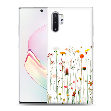 Силиконовый чехол на Samsung Galaxy Note 10 Plus с принтом цветы Силиконовый чехол на Samsung Galaxy Note 10 Plus с принтом цветы