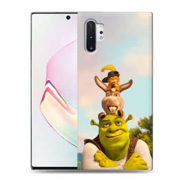 Силиконовый чехол на Samsung Galaxy Note 10 Plus с принтом Шрек Shrek Силиконовый чехол на Samsung Galaxy Note 10 Plus с принтом Шрек Shrek