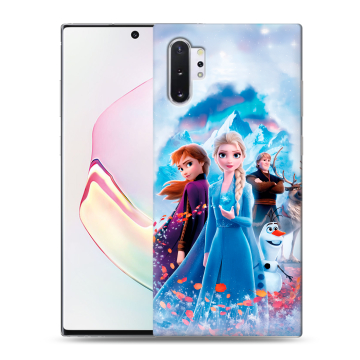 Силиконовый чехол на Samsung Galaxy Note 10 Plus с принтом Холодное сердце Frozen Силиконовый чехол на Samsung Galaxy Note 10 Plus с принтом Холодное сердце Frozen