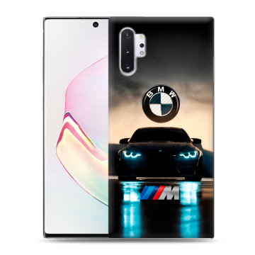 Силиконовый чехол на Samsung Galaxy Note 10 Plus с принтом БМВ BMW