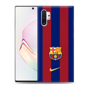 Силиконовый чехол на Samsung Galaxy Note 10 Plus с принтом Барселона Barcelona