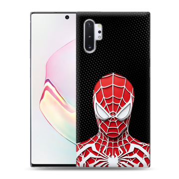 Силиконовый чехол на Samsung Galaxy Note 10 Plus с принтом человек паук spiderman