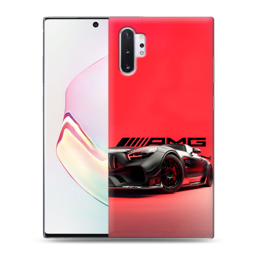 Силиконовый чехол на Samsung Galaxy Note 10 Plus с принтом Мерседес Mercedes AMG Силиконовый чехол на Samsung Galaxy Note 10 Plus с принтом Мерседес Mercedes AMG