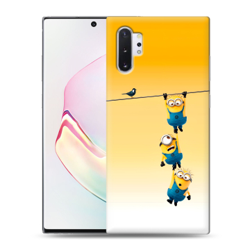 Силиконовый чехол на Samsung Galaxy Note 10 Plus с принтом Миньоны Силиконовый чехол на Samsung Galaxy Note 10 Plus с принтом Миньоны