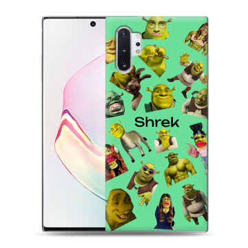 Силиконовый чехол на Samsung Galaxy Note 10 Plus с принтом Шрек Shrek Силиконовый чехол на Samsung Galaxy Note 10 Plus с принтом Шрек Shrek
