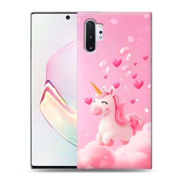 Силиконовый чехол на Samsung Galaxy Note 10 Plus с принтом Единорог Силиконовый чехол на Samsung Galaxy Note 10 Plus с принтом Единорог
