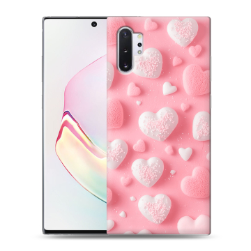 Силиконовый чехол на Samsung Galaxy Note 10 Plus с принтом Сердечки Силиконовый чехол на Samsung Galaxy Note 10 Plus с принтом Сердечки
