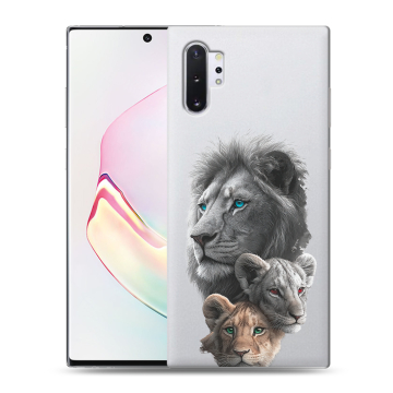 Силиконовый чехол на Samsung Galaxy Note 10 Plus с принтом Львы Силиконовый чехол на Samsung Galaxy Note 10 Plus с принтом Львы