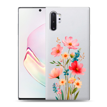 Силиконовый чехол на Samsung Galaxy Note 10 Plus с принтом Цветы Силиконовый чехол на Samsung Galaxy Note 10 Plus с принтом Цветы