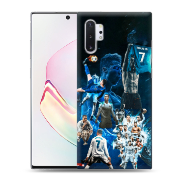 Силиконовый чехол на Samsung Galaxy Note 10 Plus с принтом Реал Роналдо