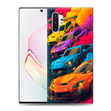 Силиконовый чехол на Samsung Galaxy Note 10 Plus с принтом Тачки Силиконовый чехол на Samsung Galaxy Note 10 Plus с принтом Тачки