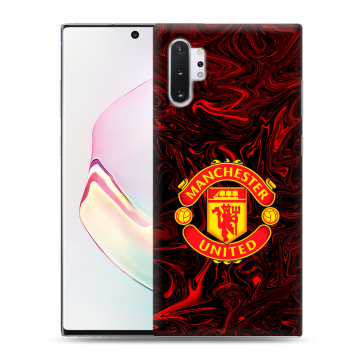 Силиконовый чехол на Samsung Galaxy Note 10 Plus с принтом Manchester United Силиконовый чехол на Samsung Galaxy Note 10 Plus с принтом Manchester United