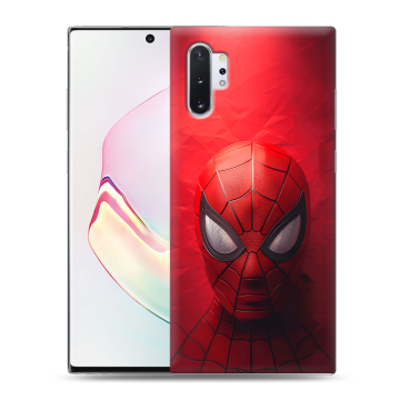 Силиконовый чехол на Samsung Galaxy Note 10 Plus с принтом Spiderman Человек паук Силиконовый чехол на Samsung Galaxy Note 10 Plus с принтом Spiderman Человек паук