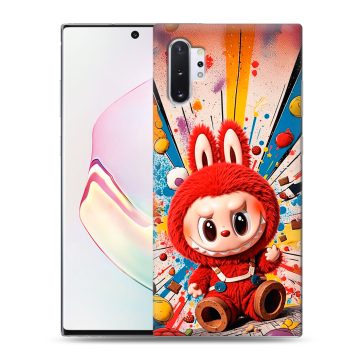 Силиконовый чехол на Samsung Galaxy Note 10 Plus с принтом Labubu Лабубу Силиконовый чехол на Samsung Galaxy Note 10 Plus с принтом Labubu Лабубу