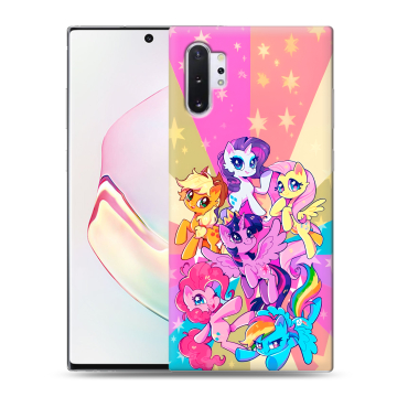 Силиконовый чехол на Samsung Galaxy Note 10 Plus с принтом My little pony Дружба чудо Силиконовый чехол на Samsung Galaxy Note 10 Plus с принтом My little pony Дружба чудо