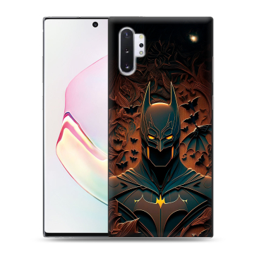Силиконовый чехол на Samsung Galaxy Note 10 Plus с принтом Batman Бэтмен Силиконовый чехол на Samsung Galaxy Note 10 Plus с принтом Batman Бэтмен