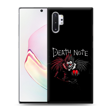 Силиконовый чехол на Samsung Galaxy Note 10 Plus с принтом Death note Тетрадь смерти Силиконовый чехол на Samsung Galaxy Note 10 Plus с принтом Death note Тетрадь смерти