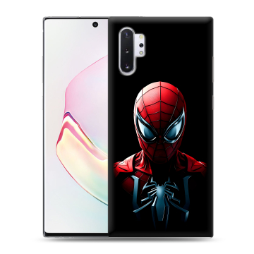 Силиконовый чехол на Samsung Galaxy Note 10 Plus с принтом Spiderman Человек паук Силиконовый чехол на Samsung Galaxy Note 10 Plus с принтом Spiderman Человек паук